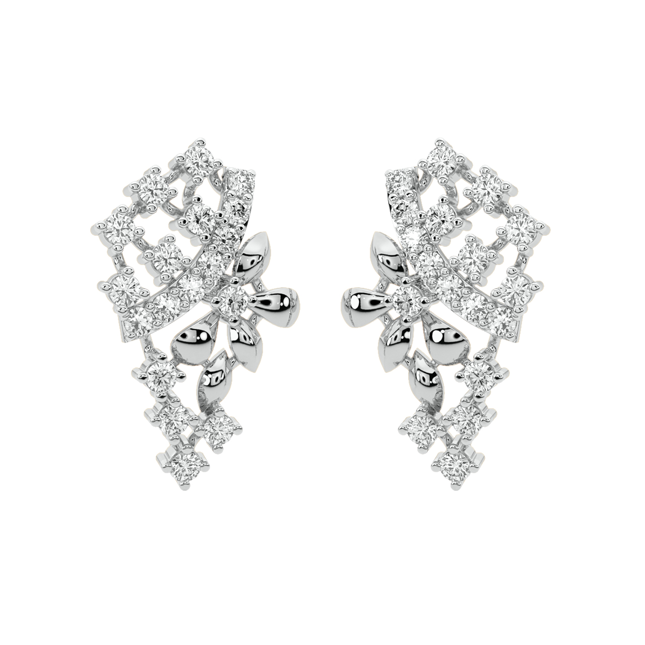 Luciana Round Diamond Stud Earrings